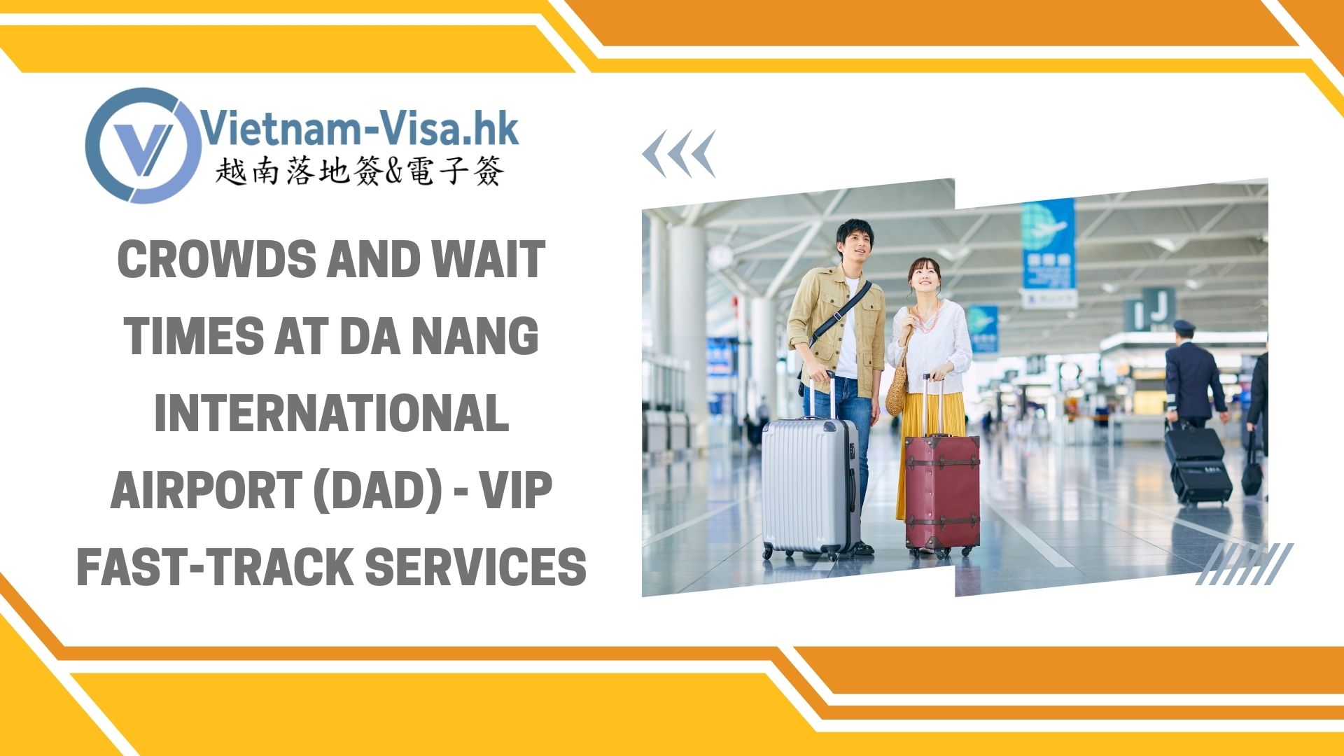 Is Da Nang International Airport (DAD) crowded? How long do I have to queue? VIP fast-track services