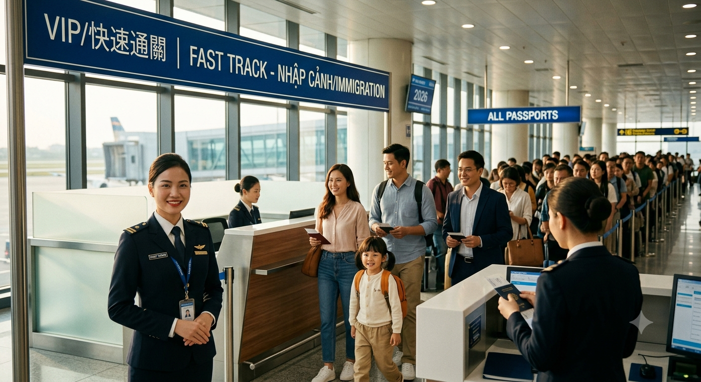 Hanoi Free & Easy: Bypass the Airport Queue with Fast Track Service