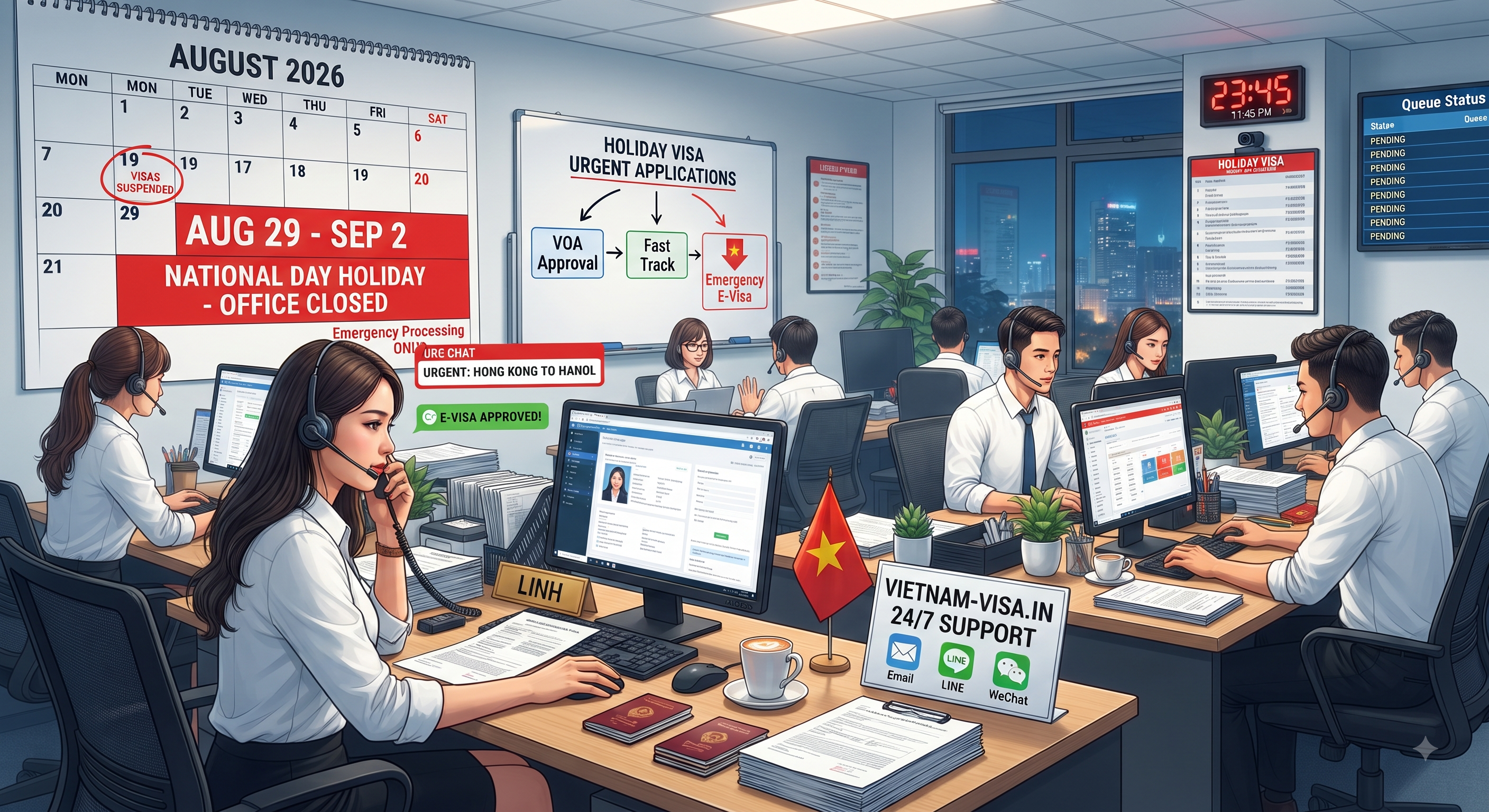 2026 Vietnam Holiday Visa Urgent Application Guide | August 19 & August 29 – September 2 E-Visa Rush Application and Fast Approval Methods