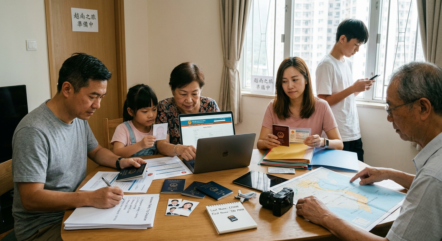 香港家庭出遊越南簽證完整指南